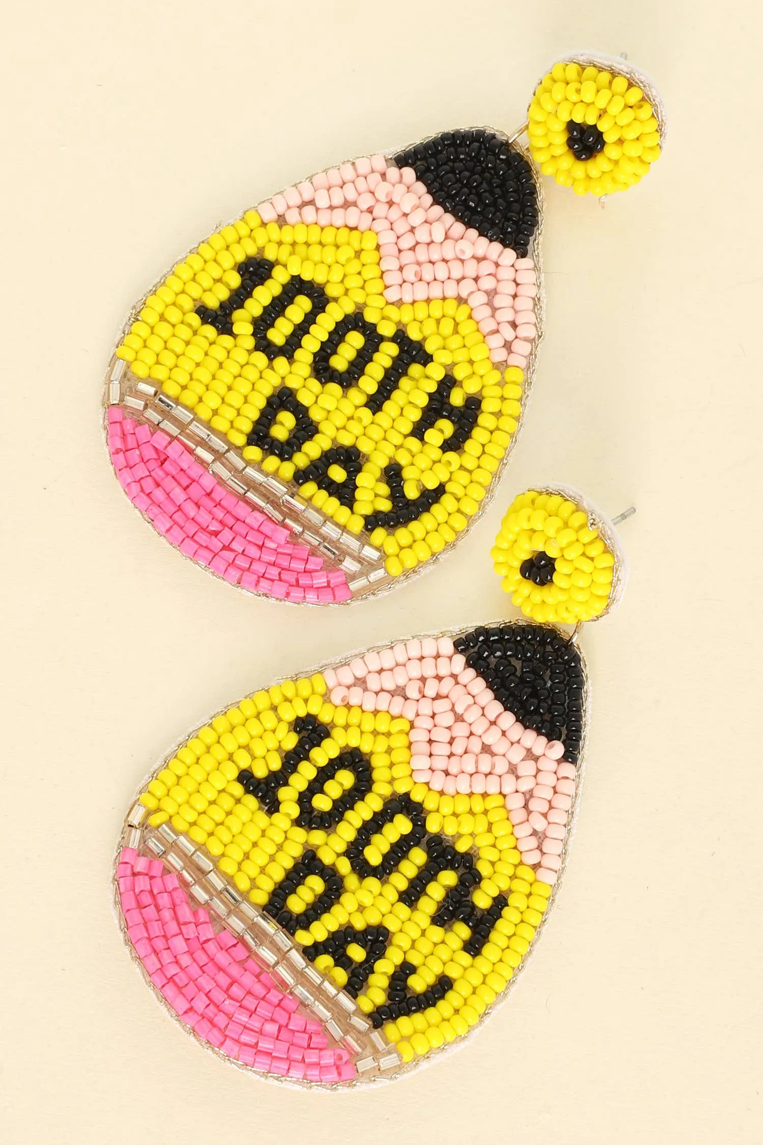 100th Day Teacher Appreciation Beaded Earrings