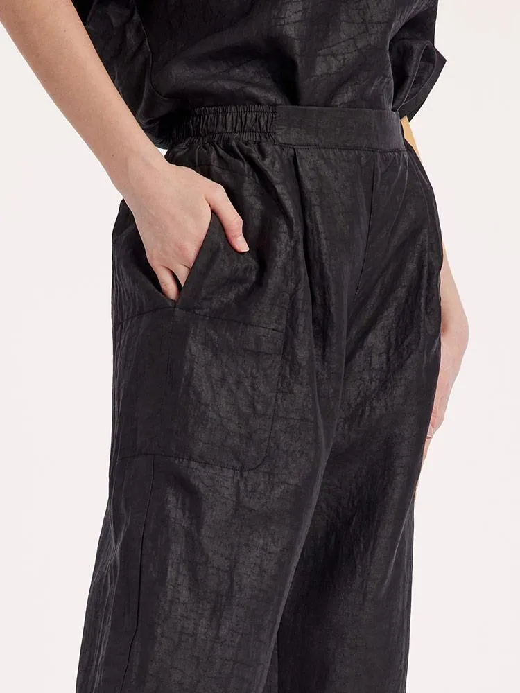 18 Momme Xiang Yun Silk Straight Pants