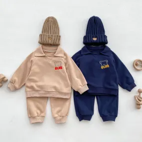 2 Pieces Set Baby Kid Boys Cartoon Hoodies Sweatshirts And Solid Color Pants Wholesale 23101958