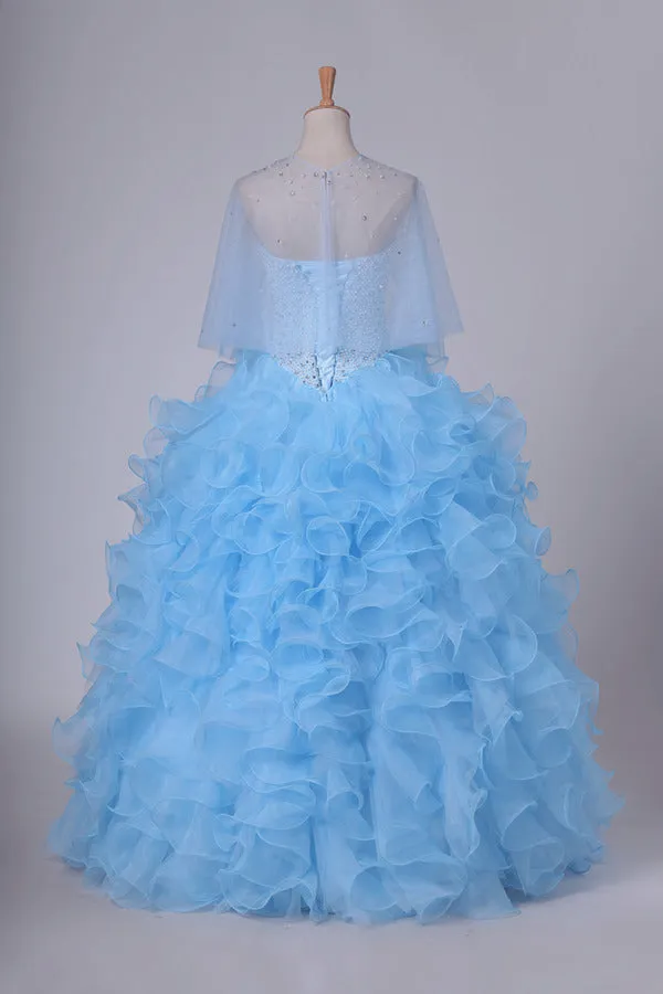 2024 Ball Gown Quinceanera Dresses Sweetheart Beaded Bodice PGYSYEBZ