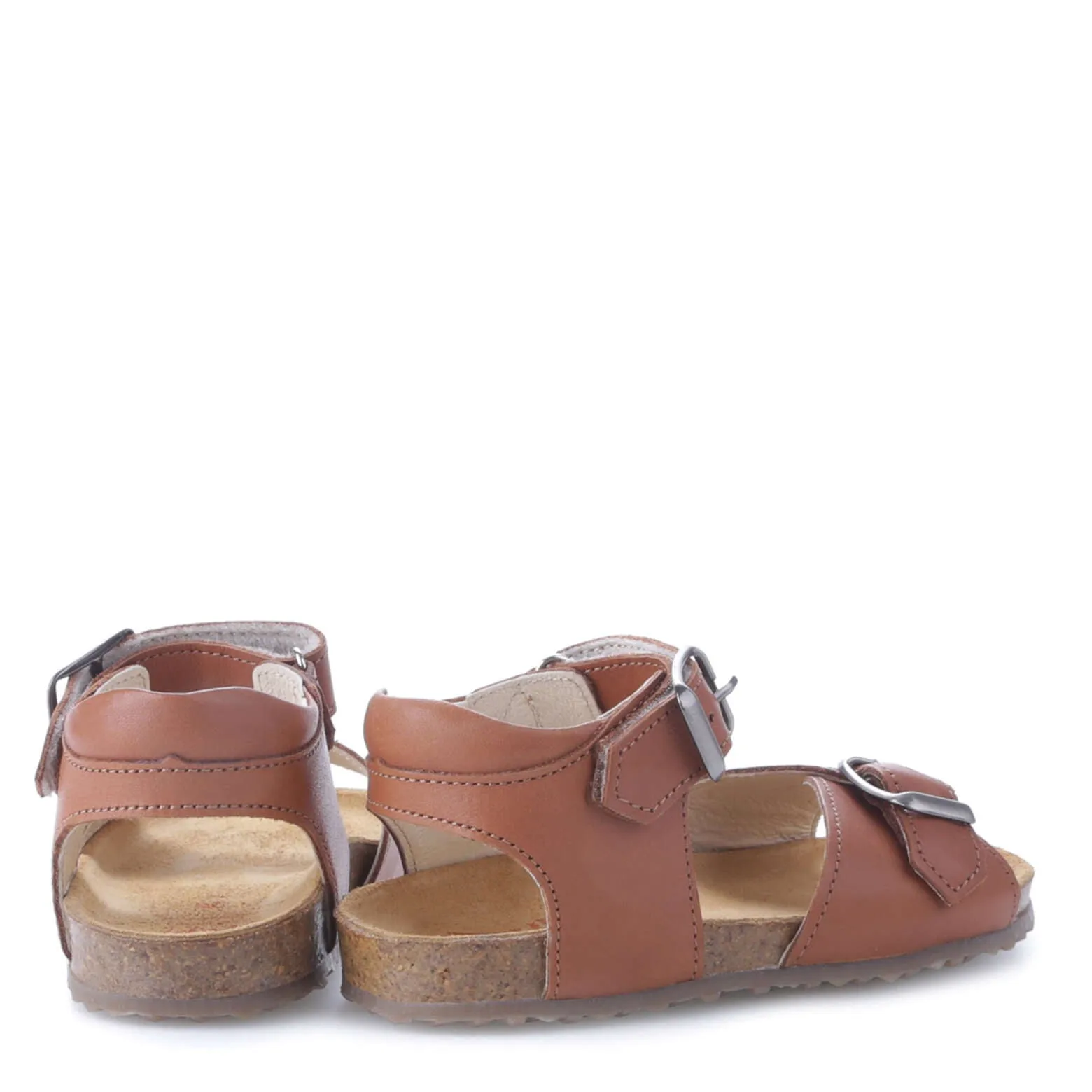 (2713-2 / 2714-2) Emel  brown velcro sandals