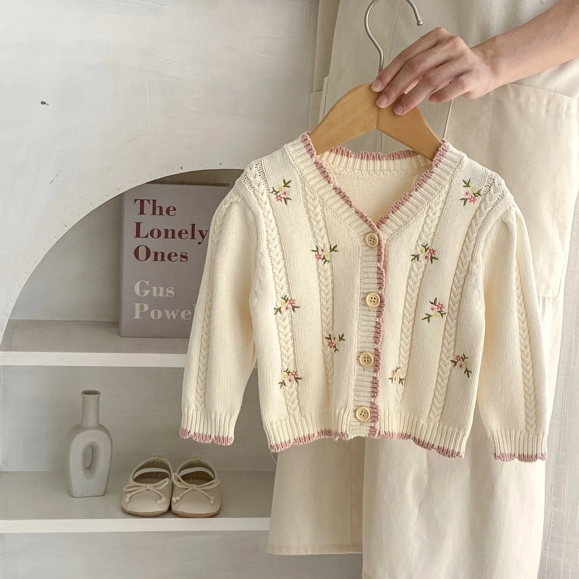 Baby Kid Girls Flower Embroidered Cardigan Wholesale 230828120