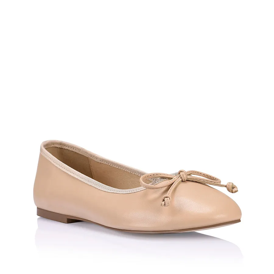 Ballerina Ballet Flats - Nude Smooth