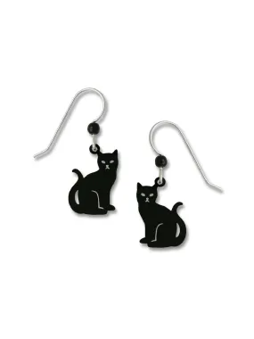 Black Cat Silhouette Dangles by Sienna Sky