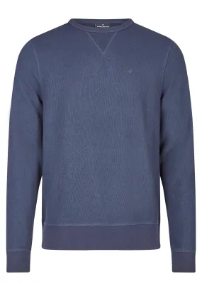 Blue Knit Crew Jumper