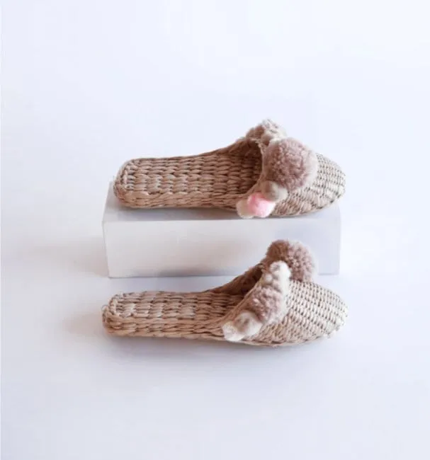 Blush Pom Pom Slipper