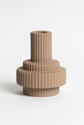 Burj Pastel Brown Candle Holder