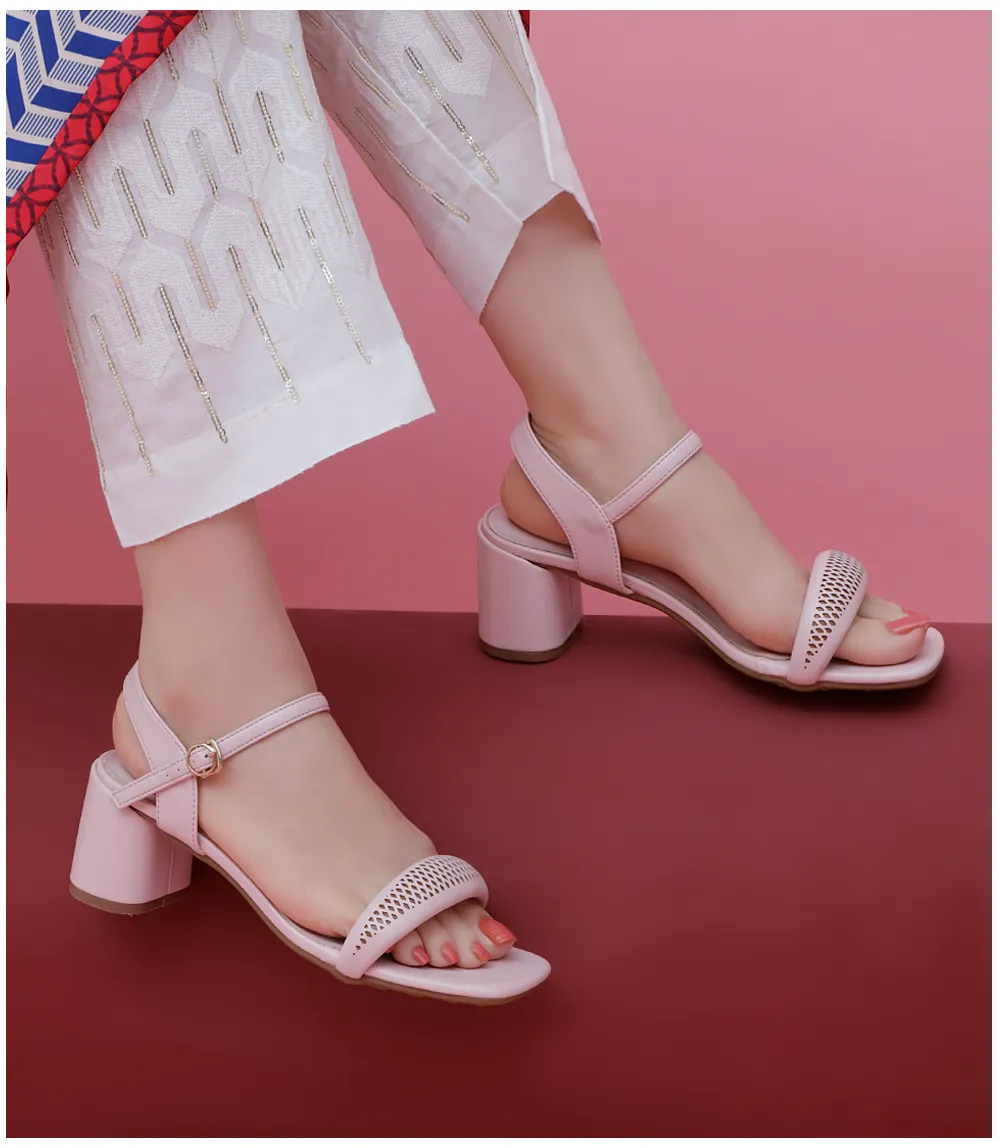 BW7340-TEA-PINK-Women Casual Sandal Heels