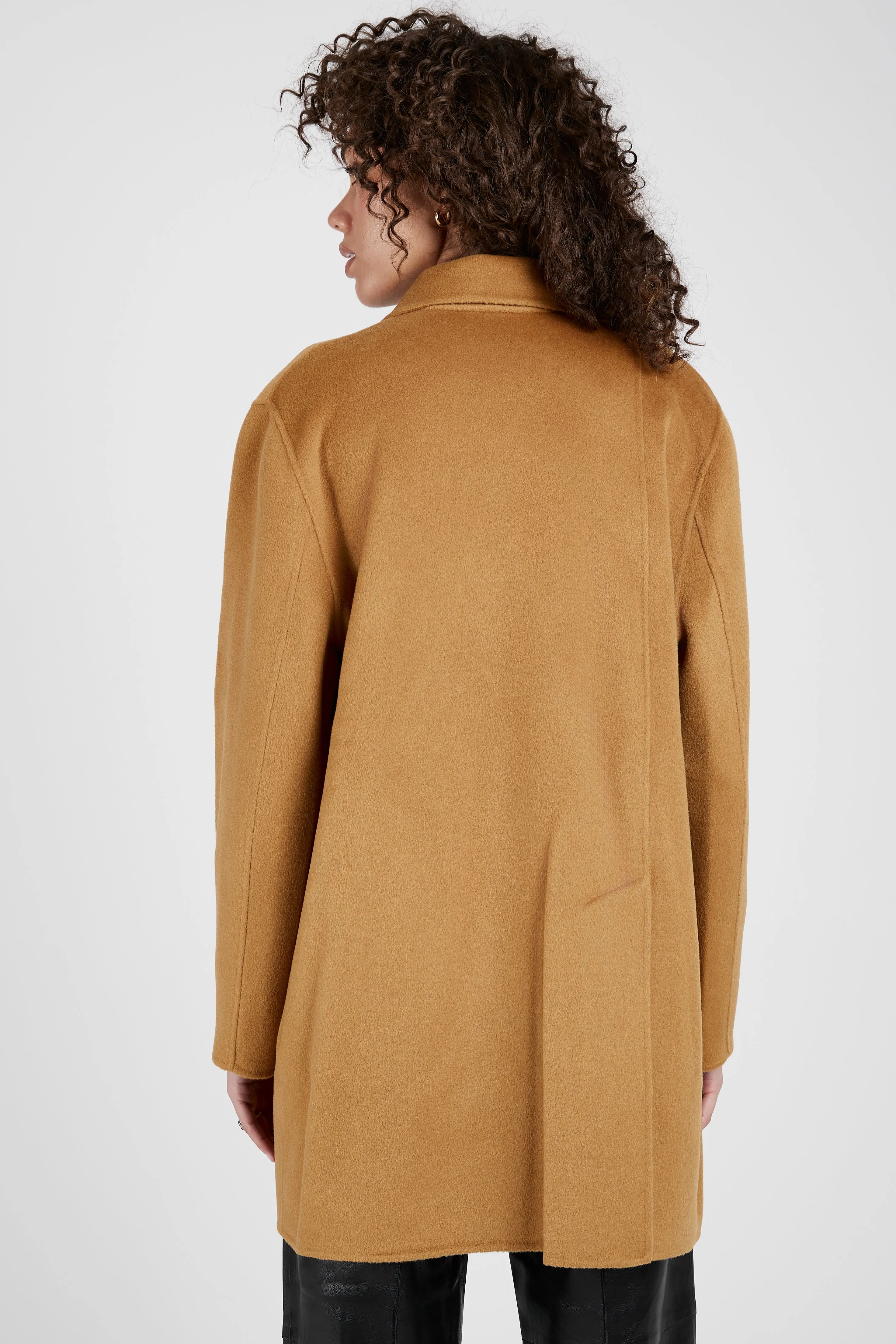 Cavendish Cashmere Wool Coat in Tan