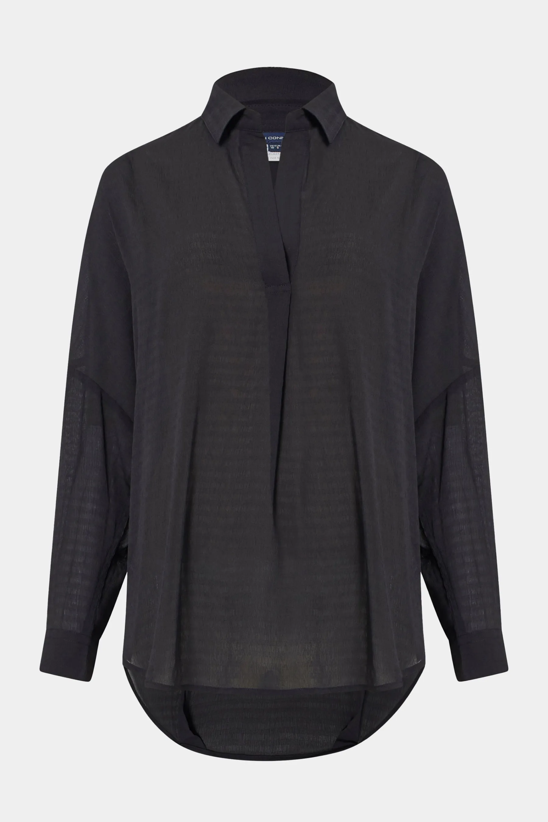 Clar Rhodes Textured Drape Shirt