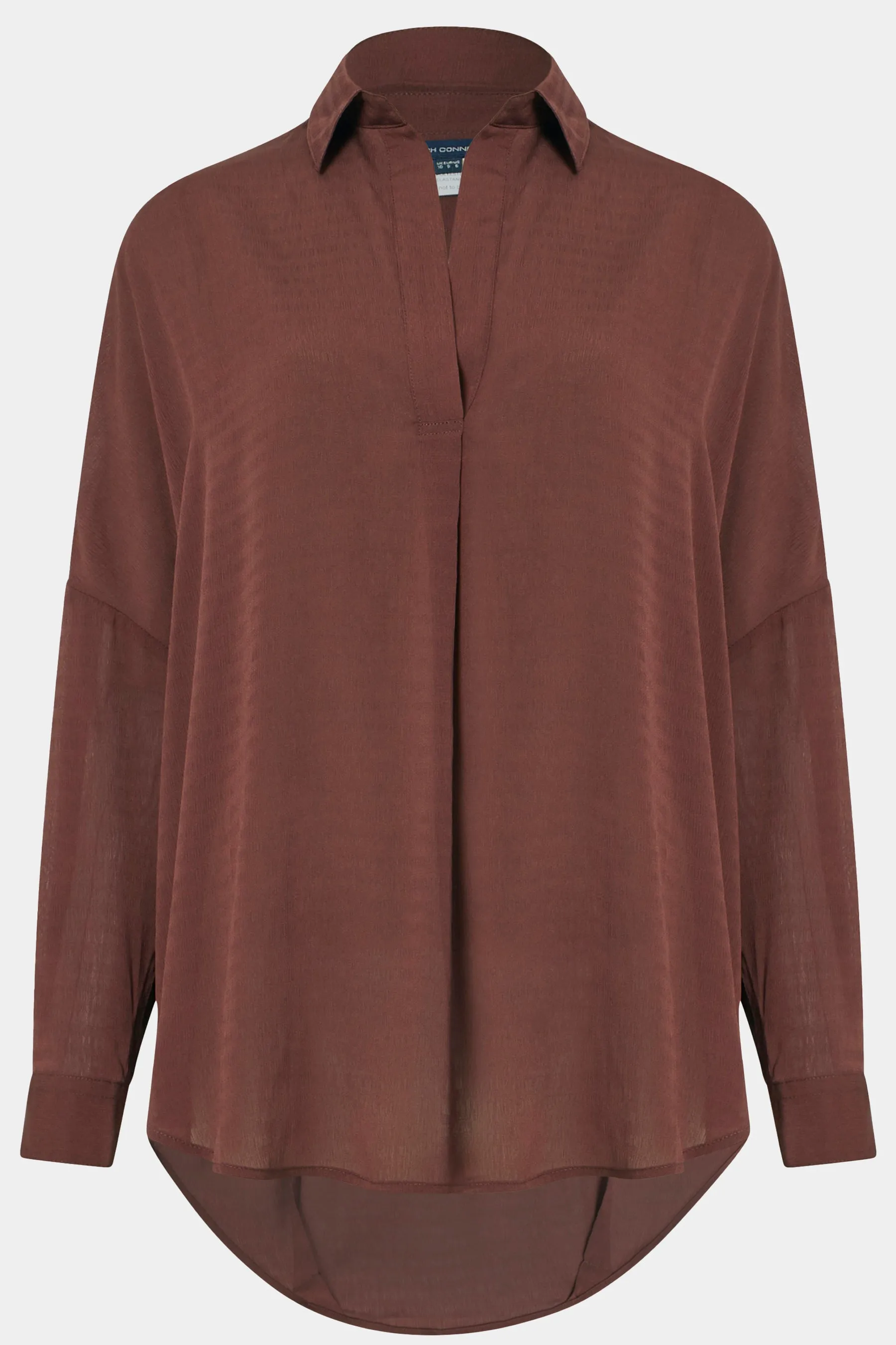 Clar Rhodes Textured Drape Shirt