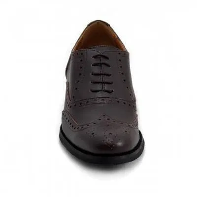 'Derby' Vegan Brogue Shoe by NAE - Brown