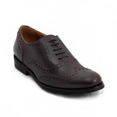 'Derby' Vegan Brogue Shoe by NAE - Brown