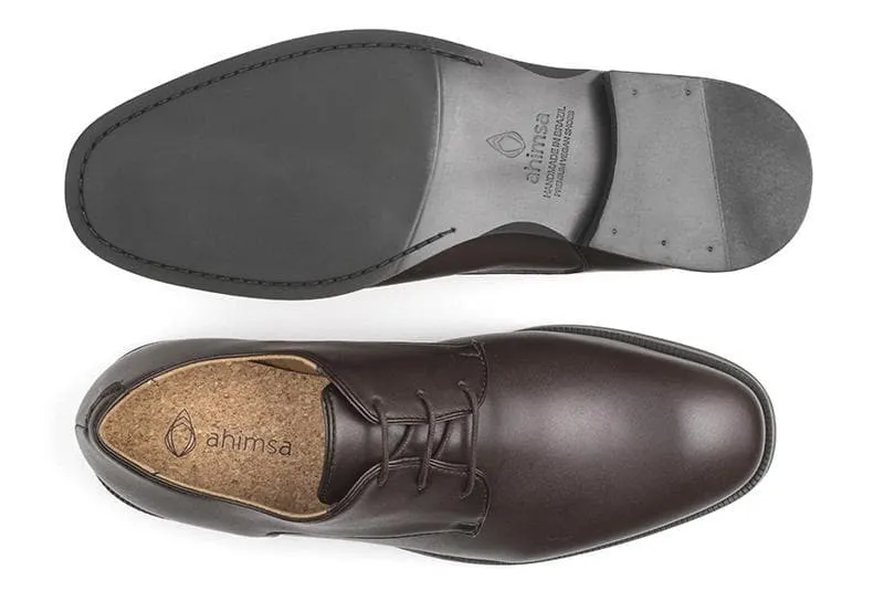 'Edward' Men's classic shoe  by Ahimsa - espresso