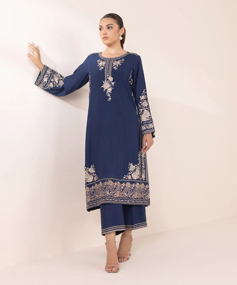 Embroidered Karandi Shirt