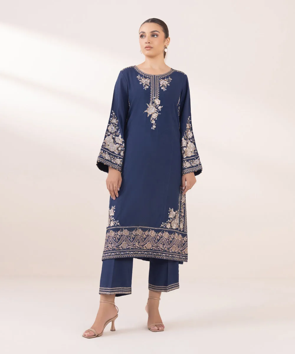 Embroidered Karandi Shirt