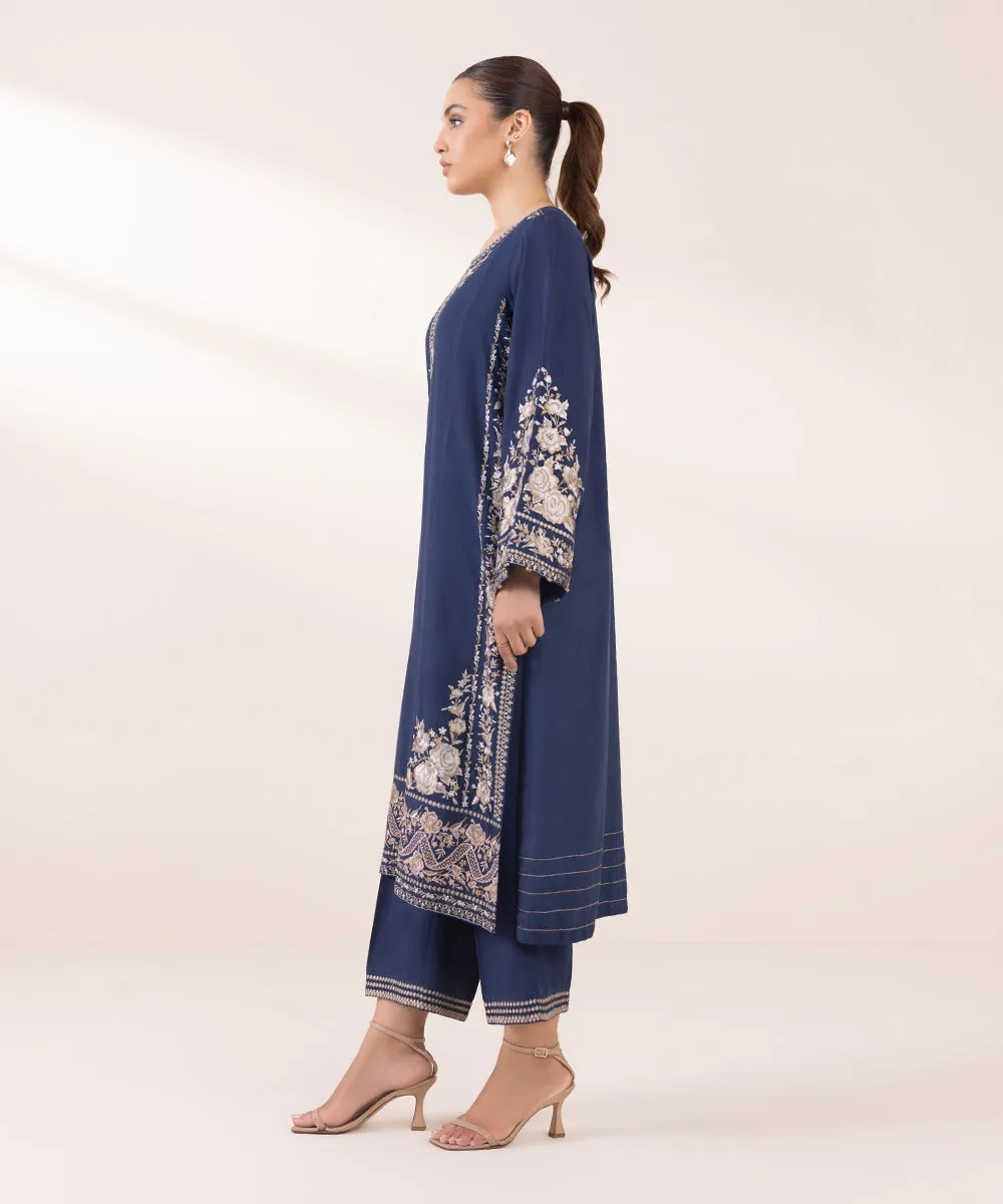 Embroidered Karandi Shirt