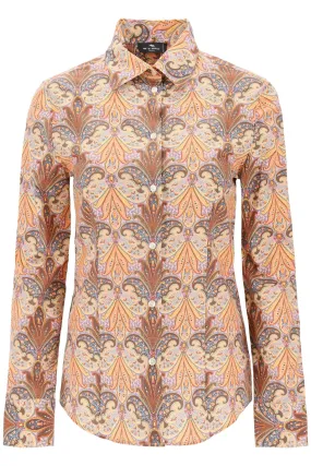 ETRO slim fit shirt with paisley pattern