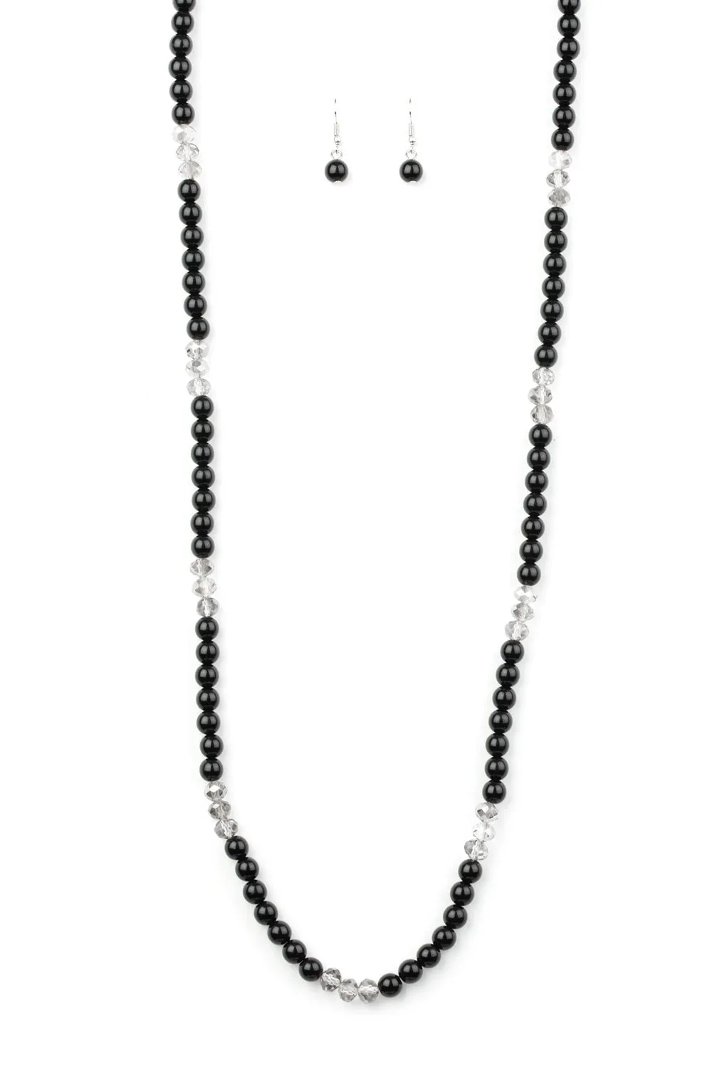 Girls Have More FUNDS Black Necklace Set