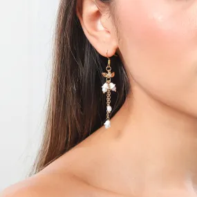 Golden Lily of The Valley Earrings