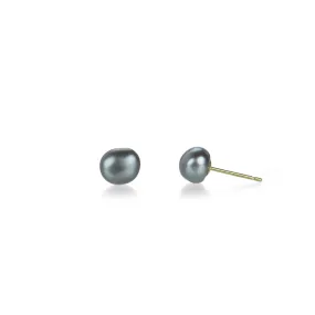 Gray Freshwater Pearl Studs