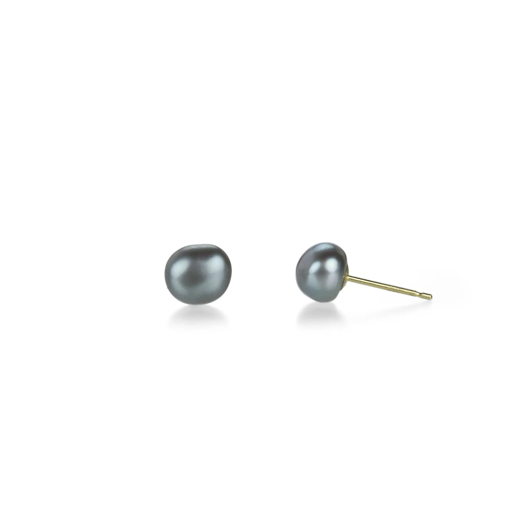 Gray Freshwater Pearl Studs