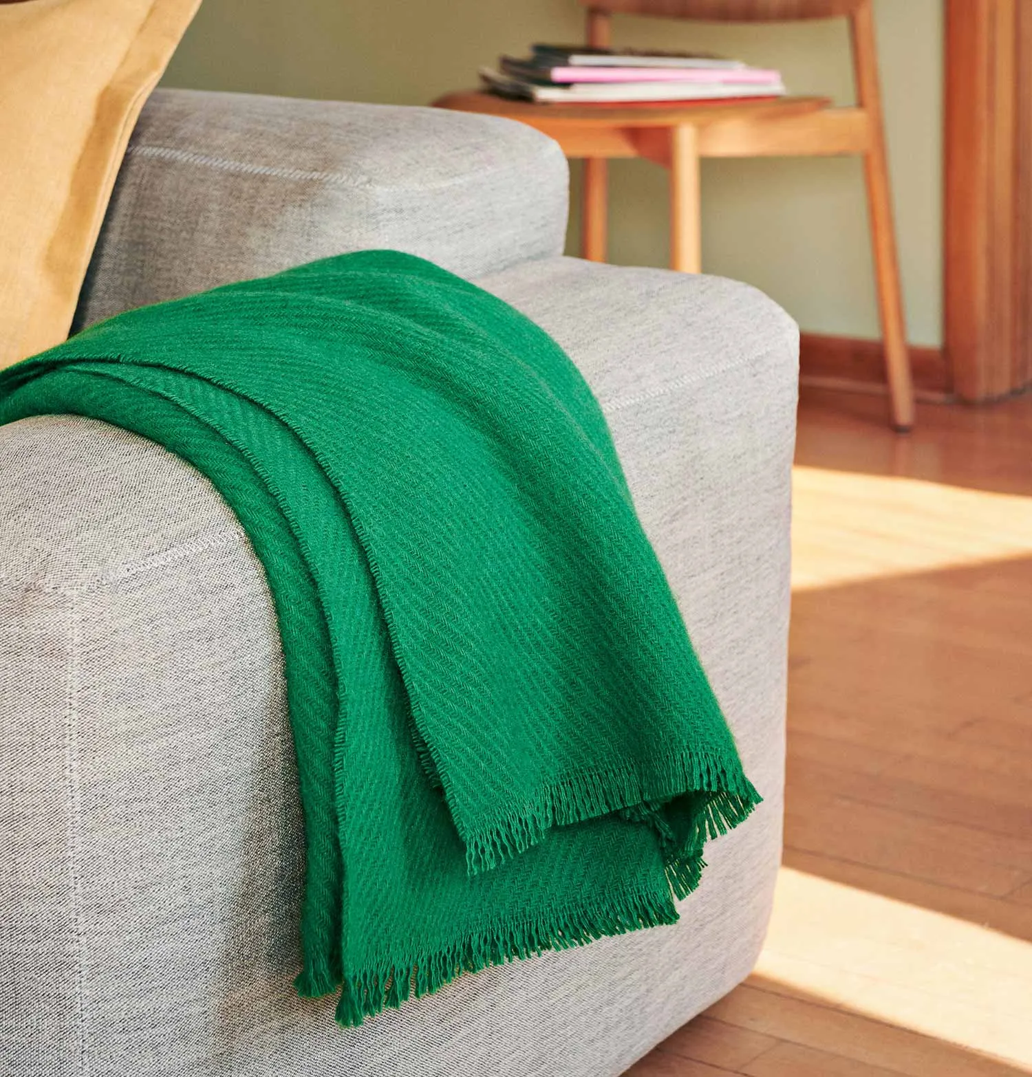 HAY Mono Blanket in Grass Green