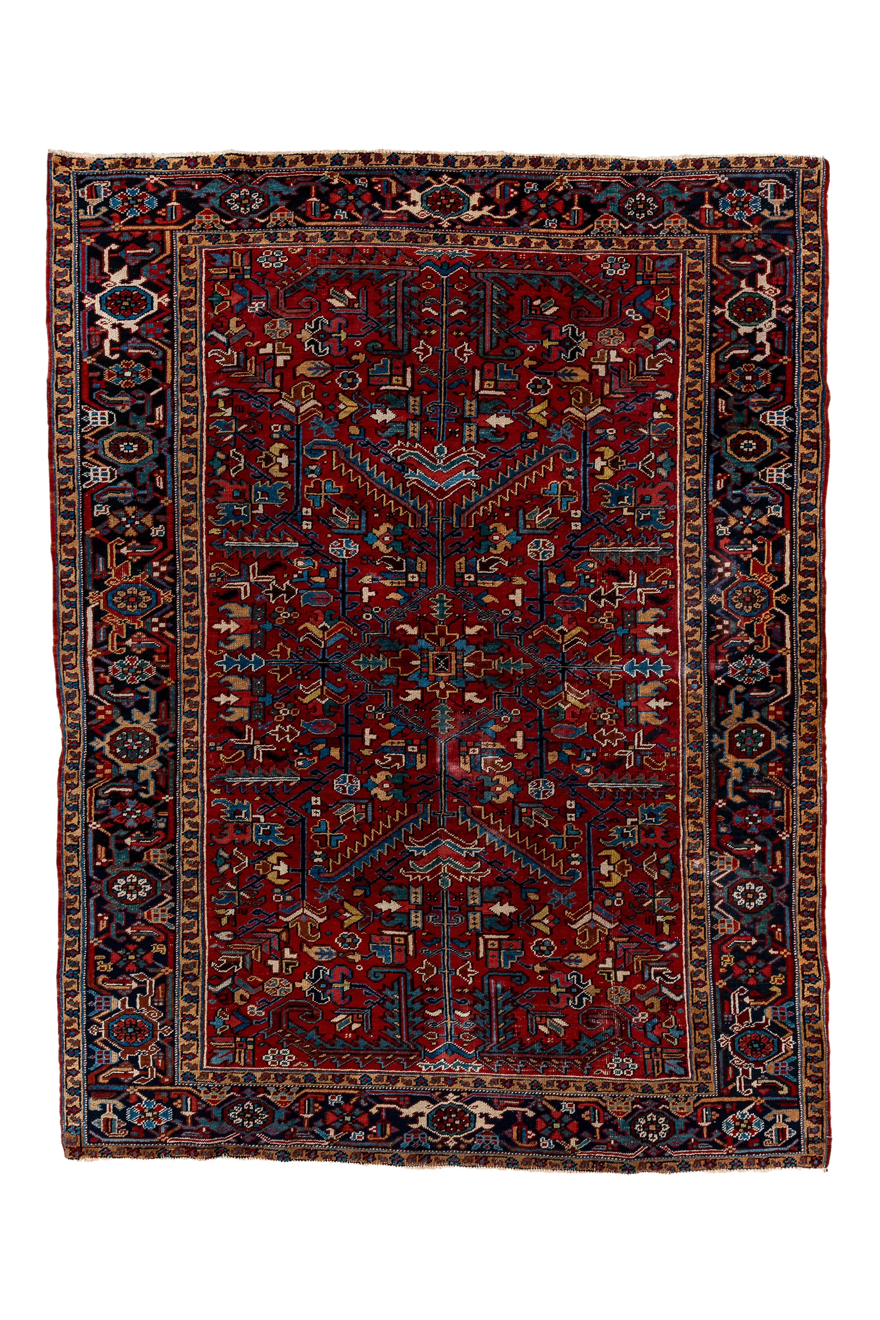 Heriz Vintage Persian Rug 8’8” x 6’8”