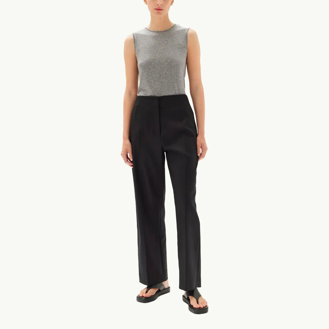 Isadora Wool Trouser - Black