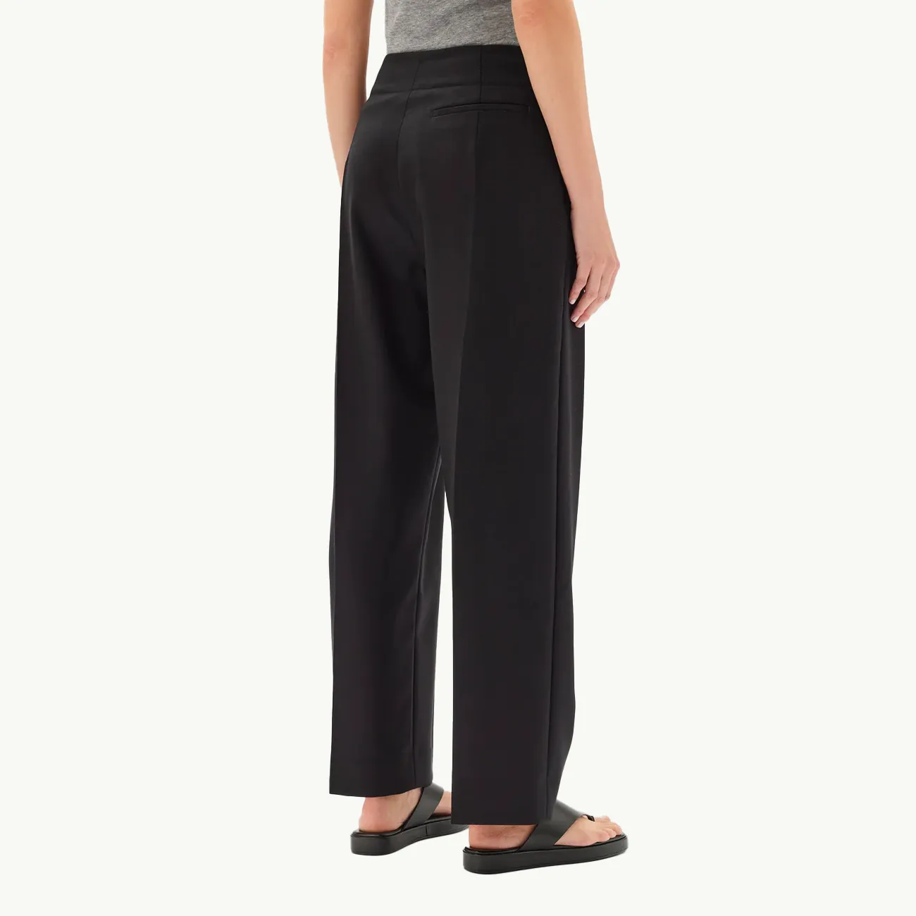 Isadora Wool Trouser - Black