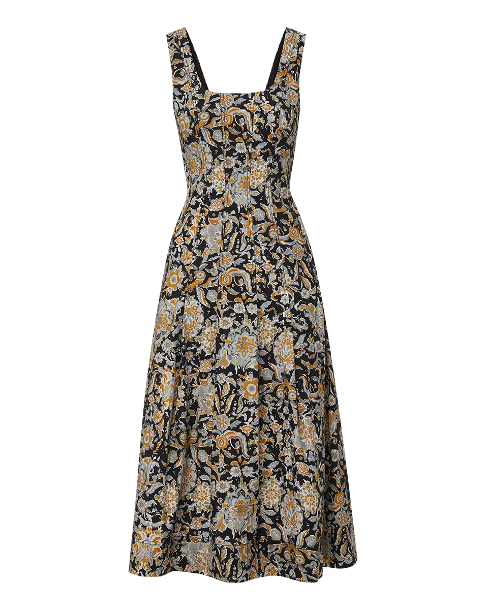 Jolie Paisley-Print Dress