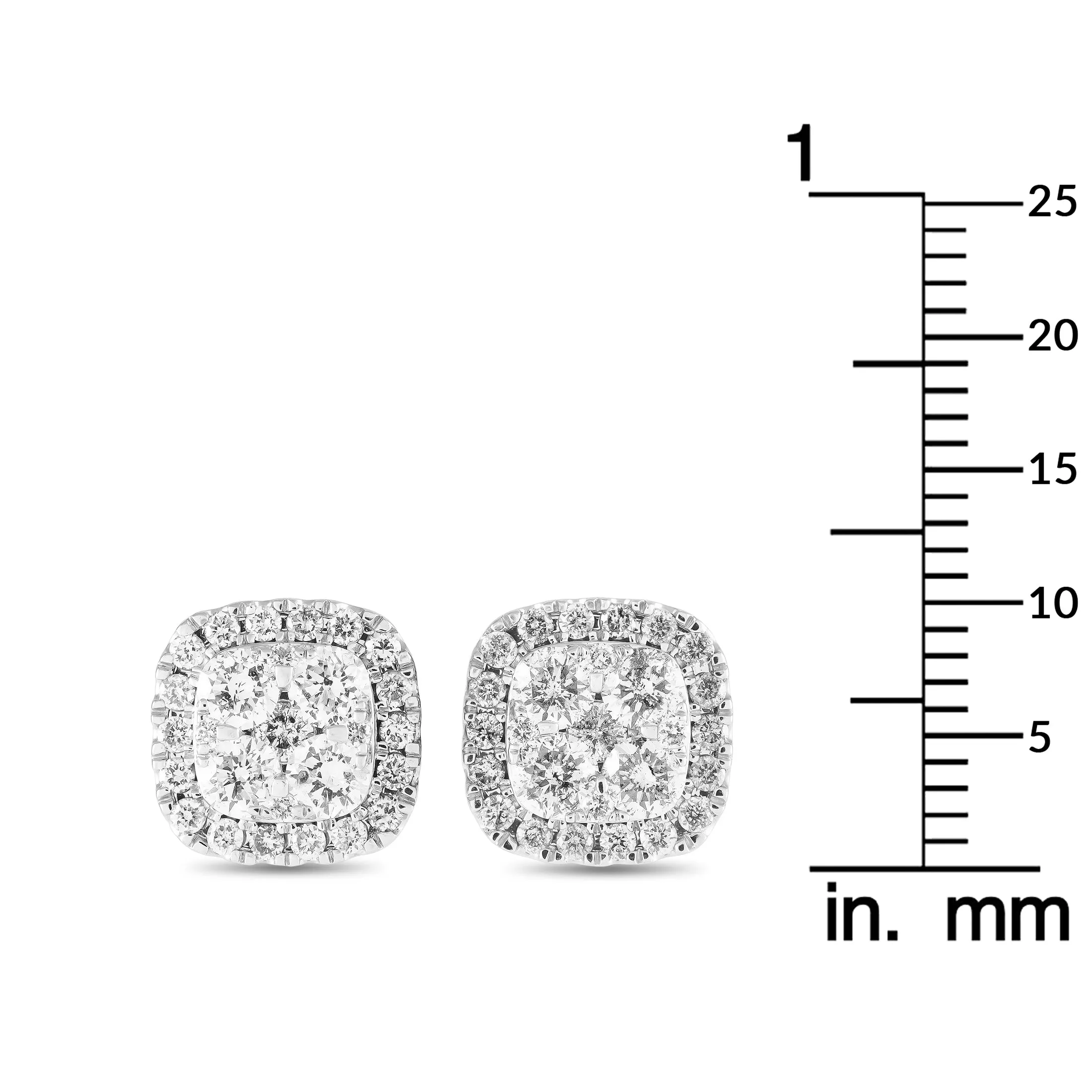 LB Exclusive 14K White Gold 2.0ct Diamond Earrings ER28524