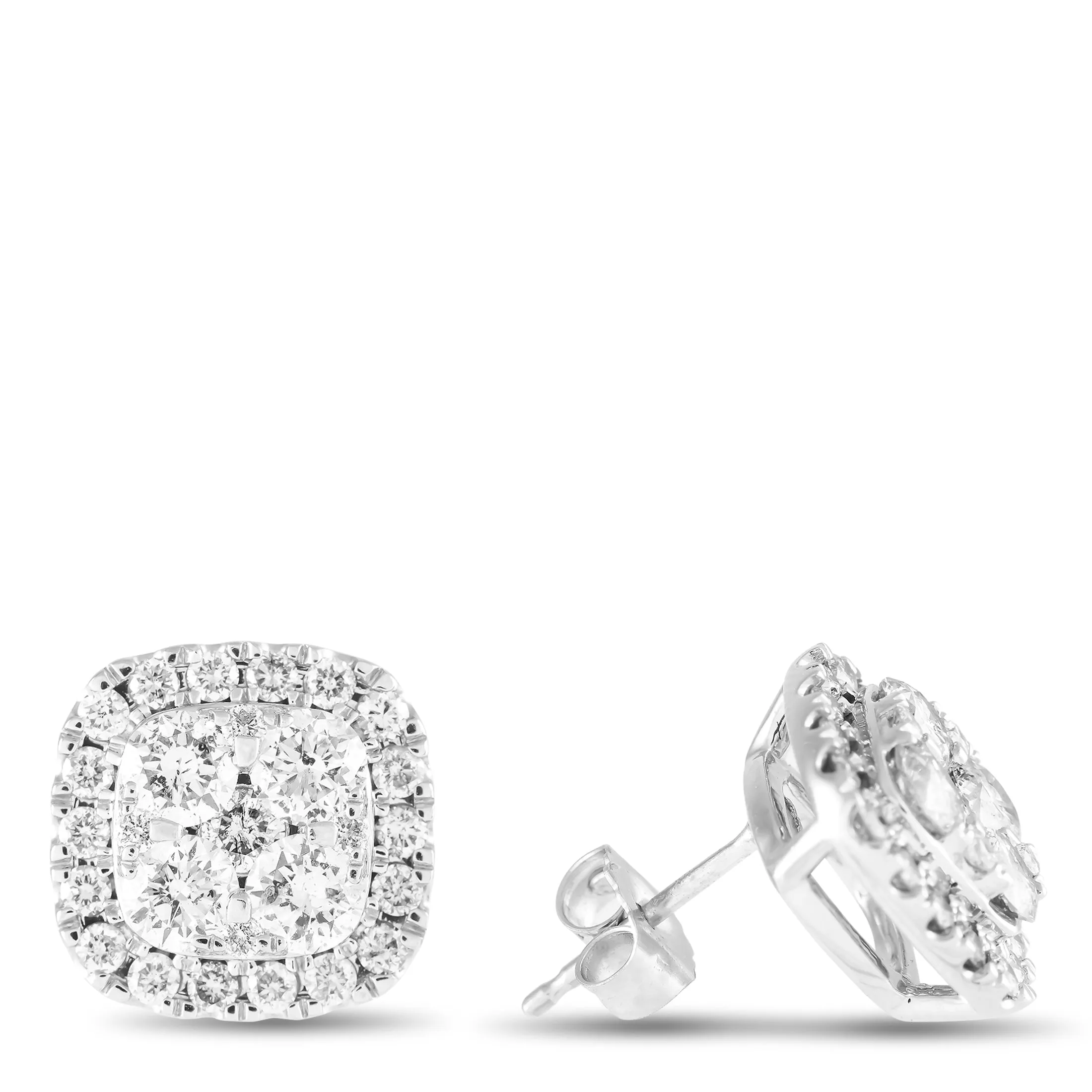 LB Exclusive 14K White Gold 2.0ct Diamond Earrings ER28524