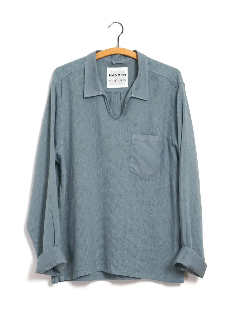 Marius, Casual Pull-on Shirt, Lagoon