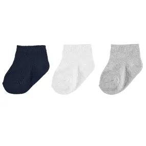 Mayoral Baby 3pc Socks_ Navy 10172-19