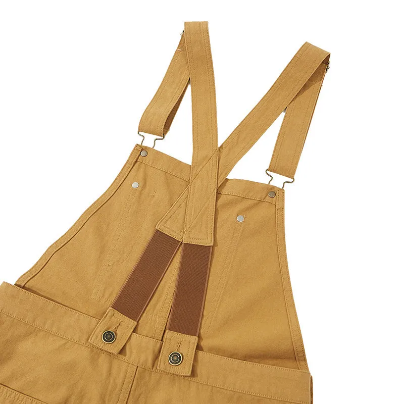 Men's retro casual suspender overalls jumpsuit