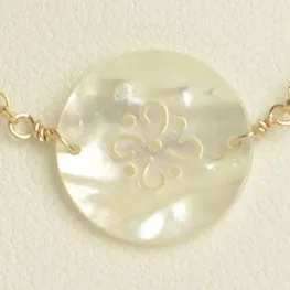 Mother of Pearl Floral Necklace