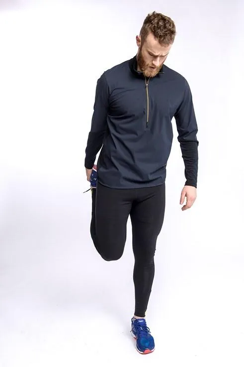 M's Running Cover Zip Neck - Merino Wool