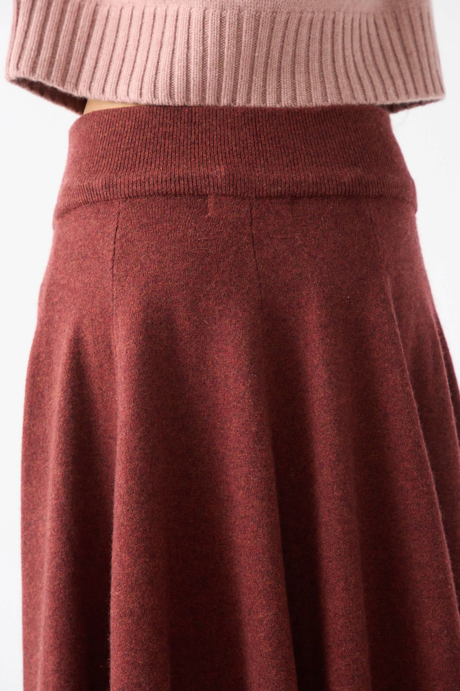 No. 313 Twirl Skirt in Maroon