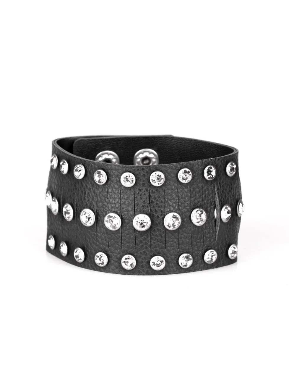 Now Taking The Stage Black Wrap Bracelet