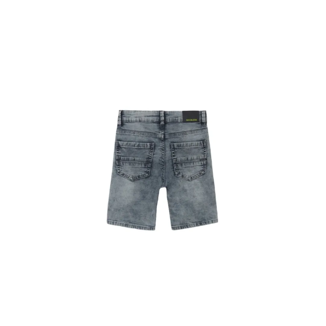 Nukutavake Bermuda Soft Denim Shorts _Grey 6214-70