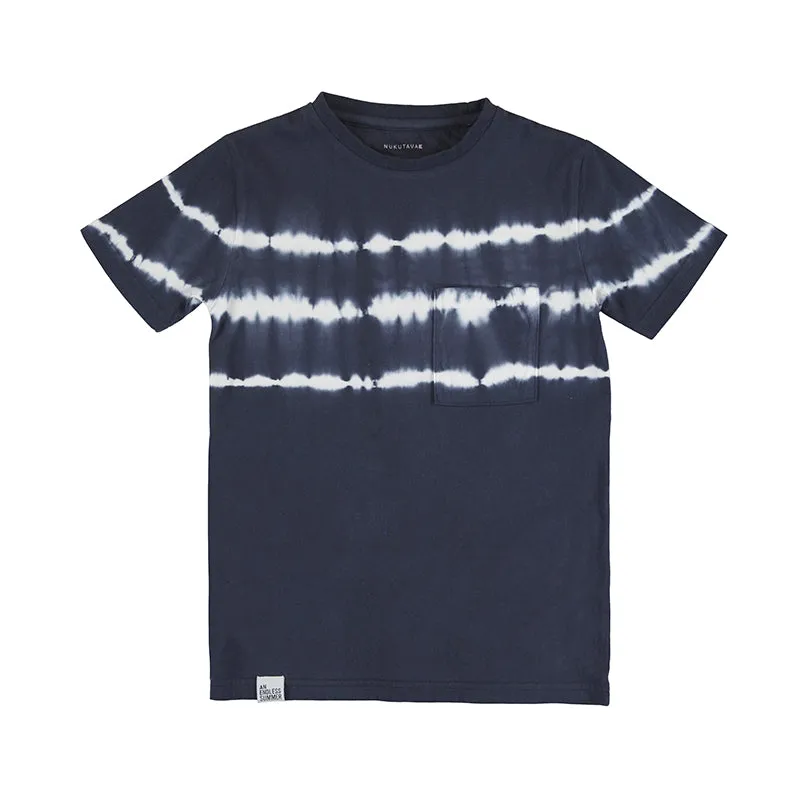 Nukutavake Tie Dye T-Shirt _Navy 6003-79