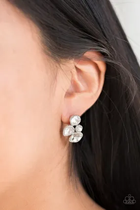 Paparazzi Super Superstar White Post Earrings