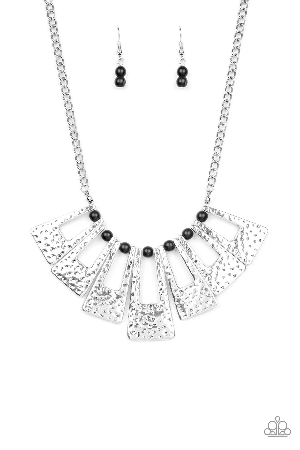 Paparazzi Terra Takeover Black Necklace Set