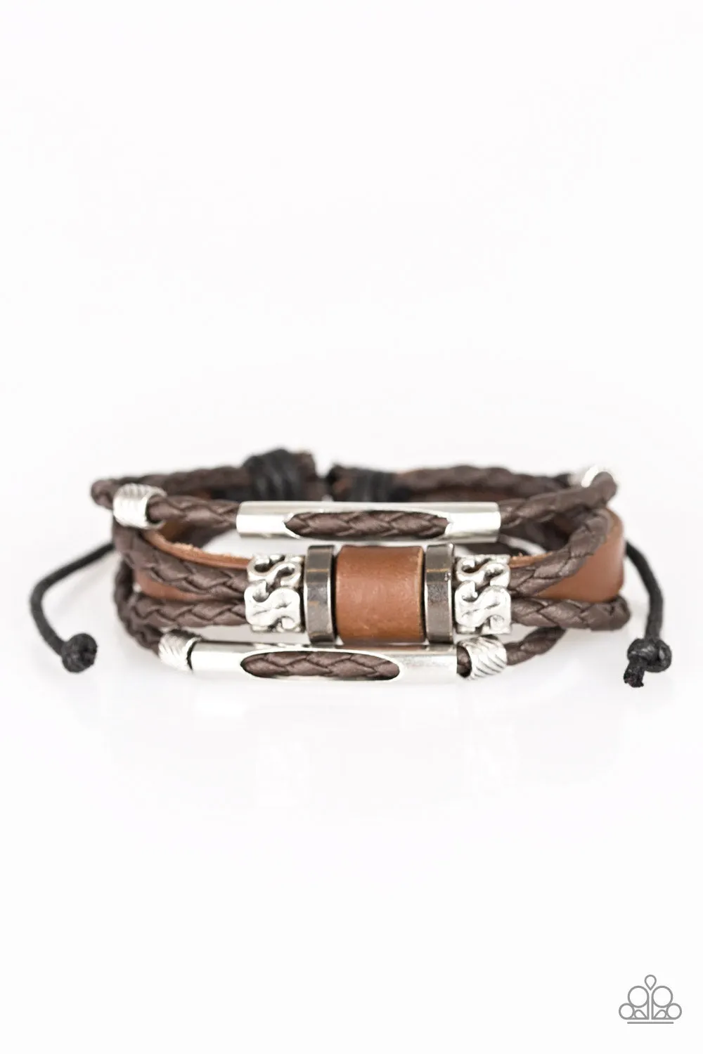 Paparazzi Tundra Trekker Brown Bracelet