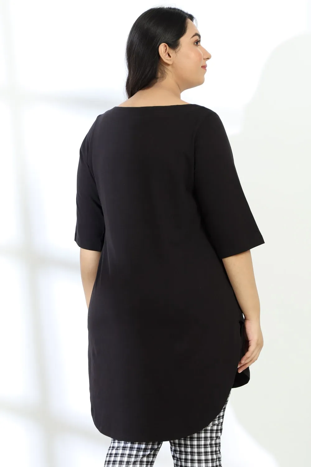 Plus Size Black Tunic