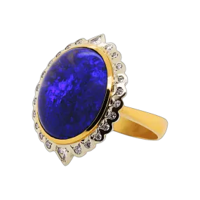 Princess of the Night Opal Ring