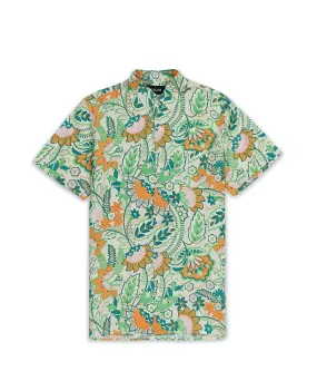 Reason Tropical Vibes Short Sleeve Button Down Shirt