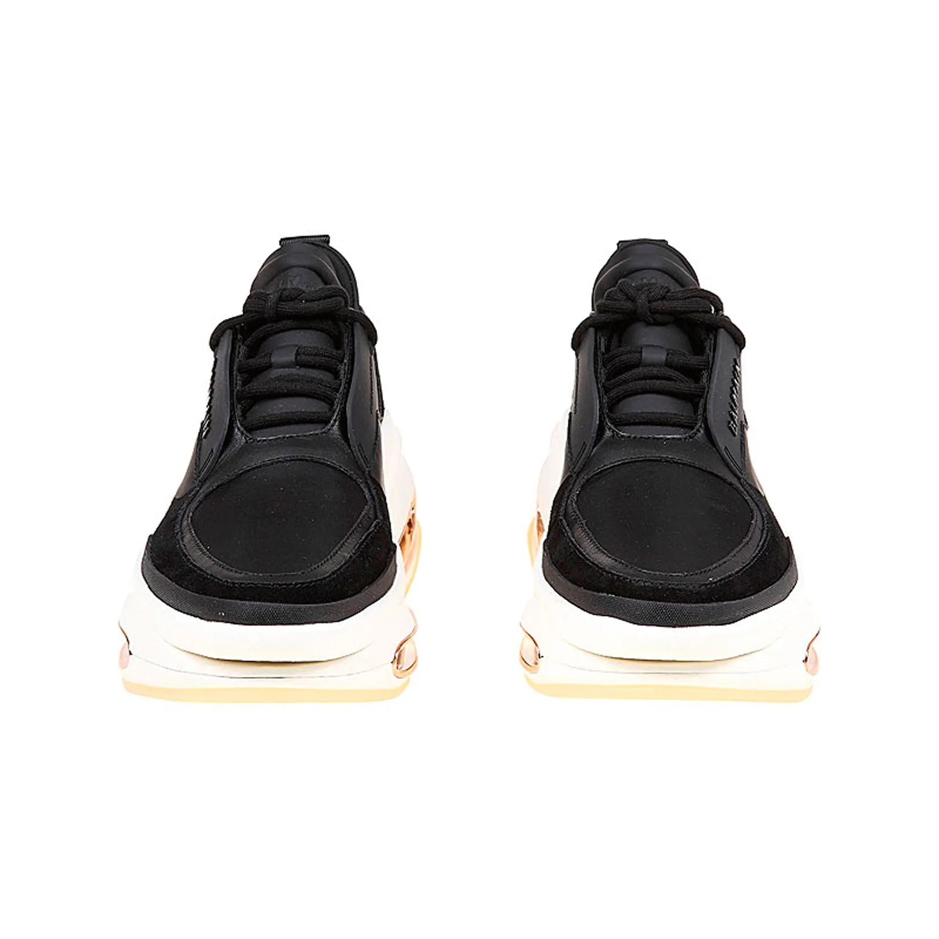 Sneakers Balmain in pelle e tessuto