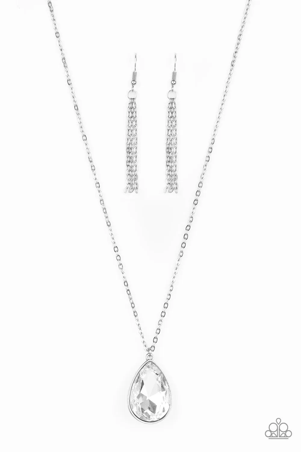 So Obvious White Necklace Set